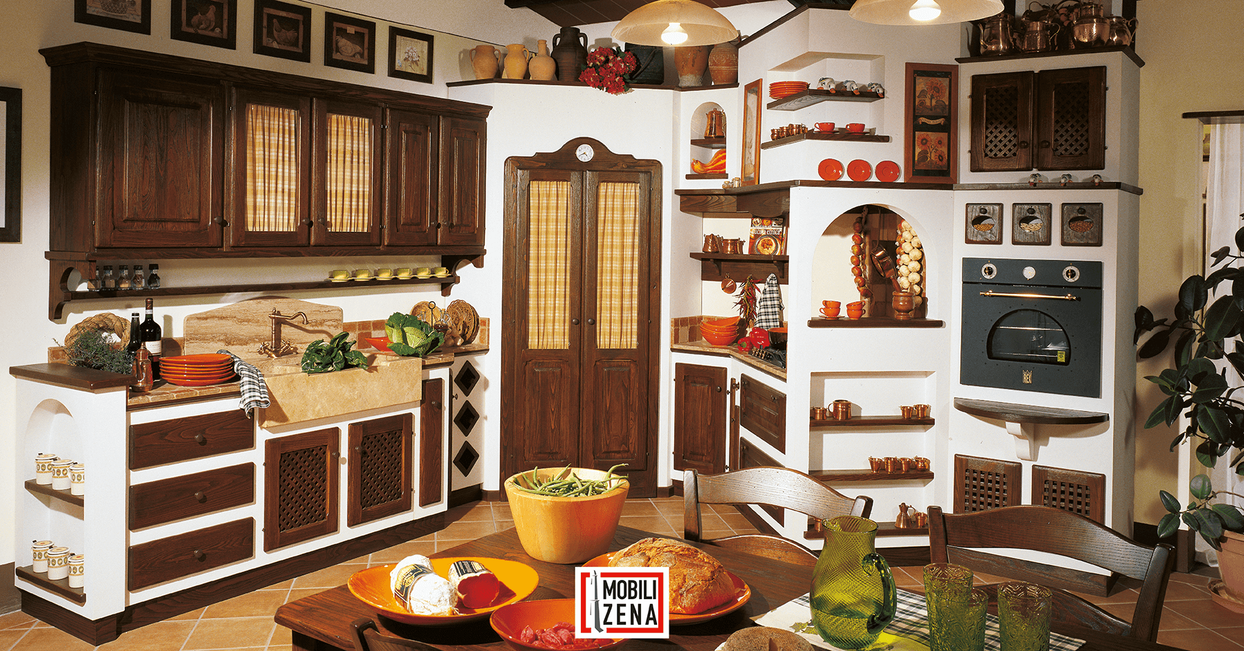cucina in finta muratura