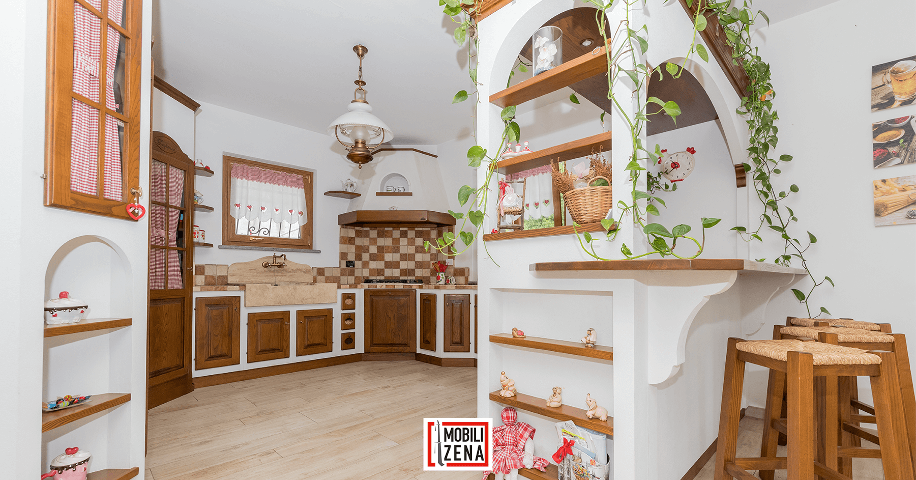 cucine in muratura scorcio