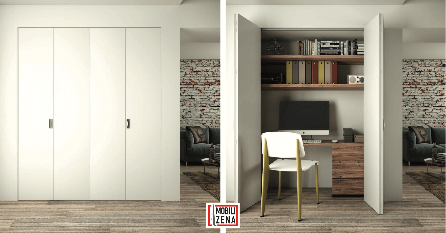 Scrivania Smart working soluzione nicchia