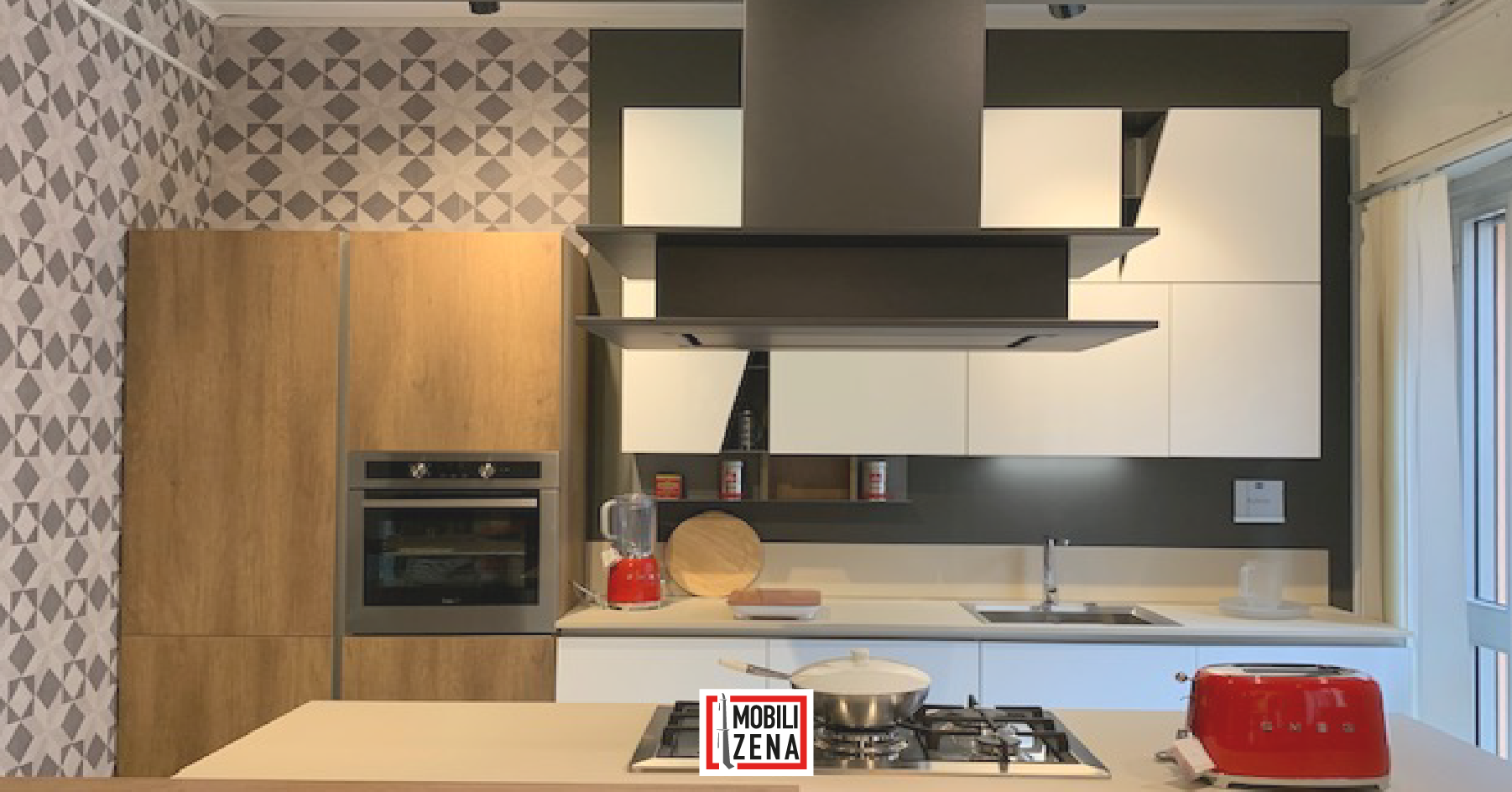 Cucina moderna Genova con Isola